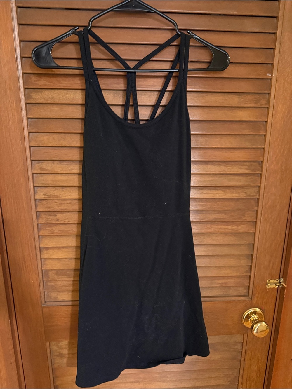 Old Navy Black Strappy Back Mini active Dress